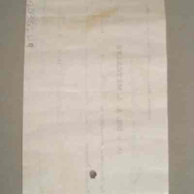 Dr. A. A. Metcalfe receipt for Mrs. Margaret Fulton