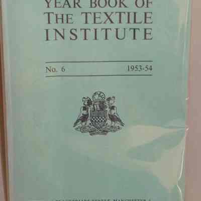 Year book of the textile institute : No. 6, 1953-54.