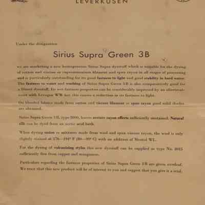 Sirius supra green 3B.