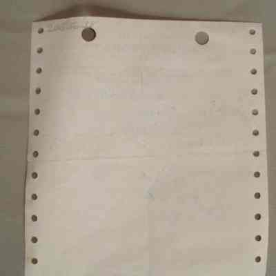John Lindsay Receipt