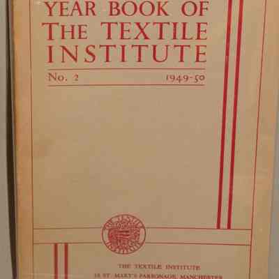 Year book of the textile institute : No. 2, 1949-1950.