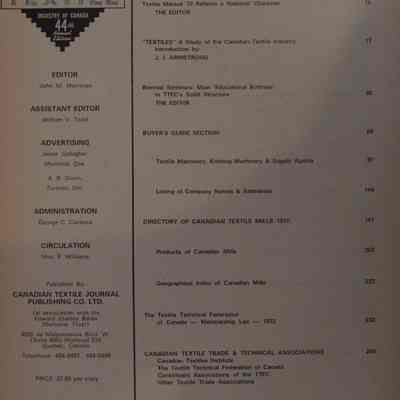 1972 Textile Manual / John M. Merriman.