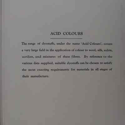 Acid Colours.