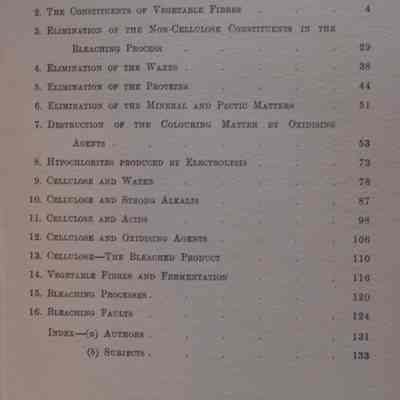 Bleaching : Being a resume of the important researches on the industry published during the years 1908-1920 / by S.H. Higgins.
