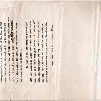 Letter to The Almonte Electric Light Commission
