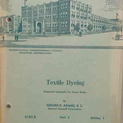 Textile dyeing: 6182B, Part 2/ By Girard R. Adams.