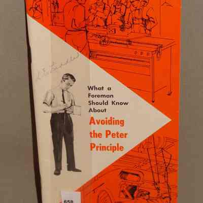 What a foreman should know about : Avoiding the peter principal / By E.F. Wells.