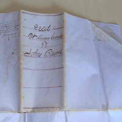 Deed from William Currie to John Baird