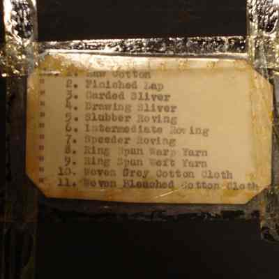 Box of cotton samples