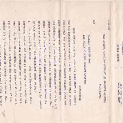Thoburn & Wylie Milling Co VS Anchor Knitting Co