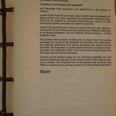 Levafix E Dyestuffs : I.