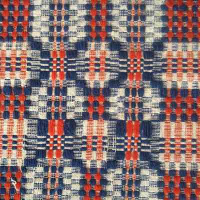 Overshot coverlet