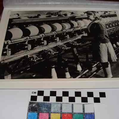 Photograph of Woman and Cone Winder