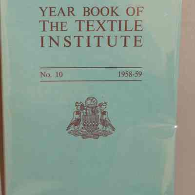 Year book of the textile institute : No. 10, 1958-59.