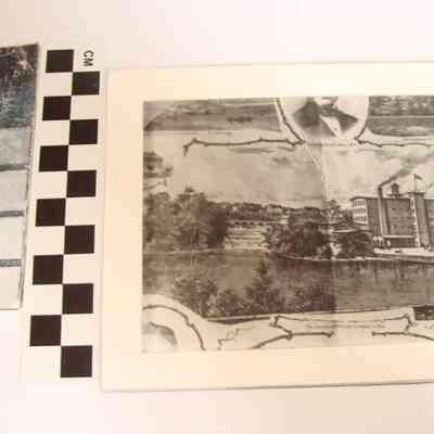 Photograph of a sketch of the Rosamond Mill