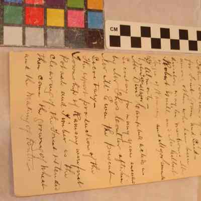 Letter, handwritten