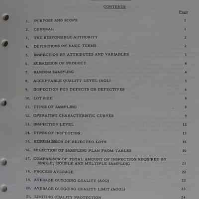 Guide to the use of CGSB standard 105-GP-1 inspection by attributes.