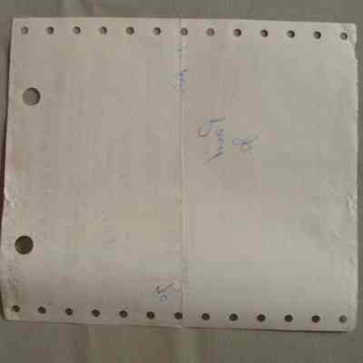 John Lindsay Receipt