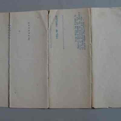 Bill of Complaint Forgie v Rosamond