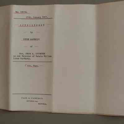 Appointment by Peter McKenzie
