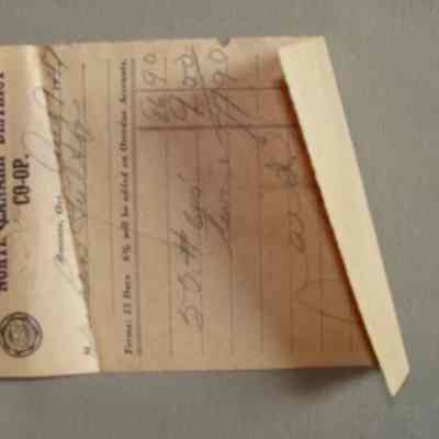 Receipt to Fultons