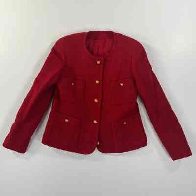 Red Chanel Blazer