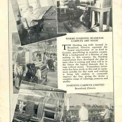 Booklet for the sale of Harding Seamless rugs