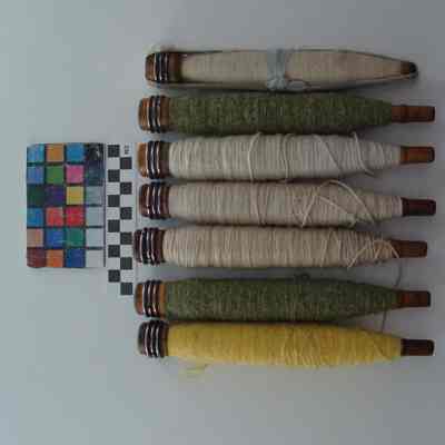 Bobbins with yarn