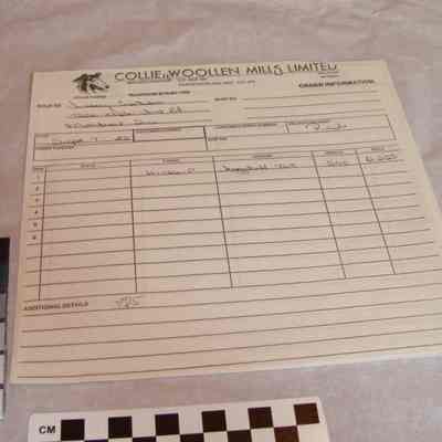 1982 order info Collie Mills