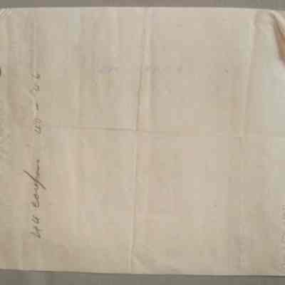 Almonte Co-operative Cold Storage LTD. receipt for Len Fulton