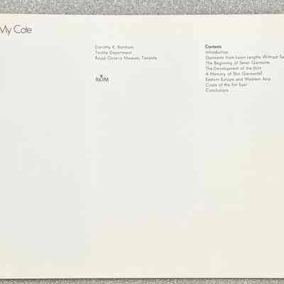 Cut My Cote - Table of Contents