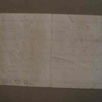 The Almonte Gazette receipt for advertising for Len Fulton