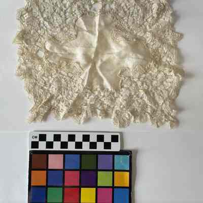 White lace handkerchief