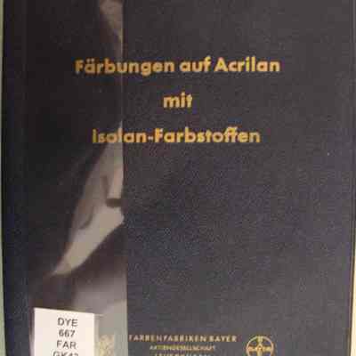 Farbungen auf acrilan mit isolan-farbsotffen.