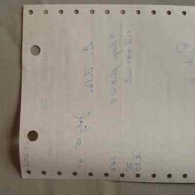 John Lindsay Receipt