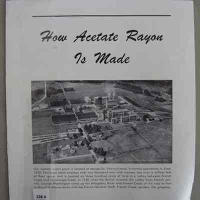 How acetate rayon is made.