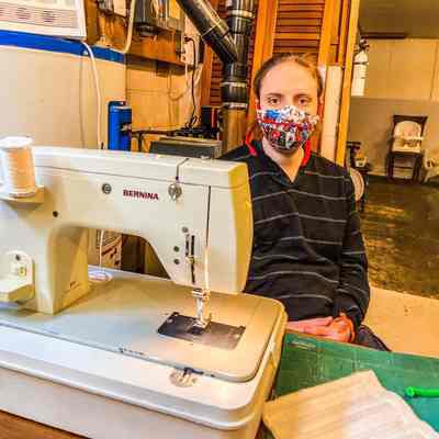 Face Mask Sewing Station