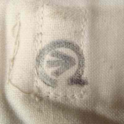 Military uniform, white cloth with buckle