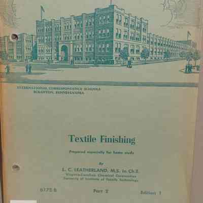 Textile finishing: 6172B, Part 2/ By L.C. Leatherland.