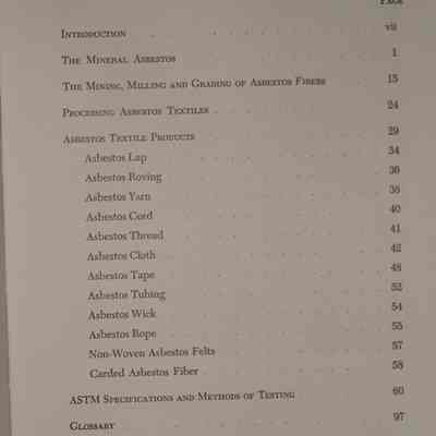Handbook of asbestos textiles / Asbestos textile institute.