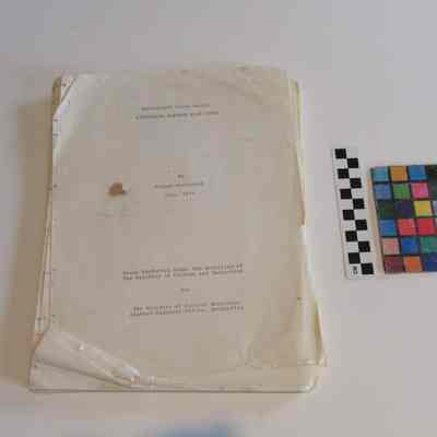 Mississippi River Valley Historical System Plan Study; by Graham MacDonald; July 1975; Study Conducted Under the Auspices of The Ministry of Culture and Recreation For The Ministry of Natural Resources Easternh Regional Office