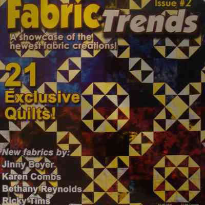 The quilter magazine presents fabric trends.