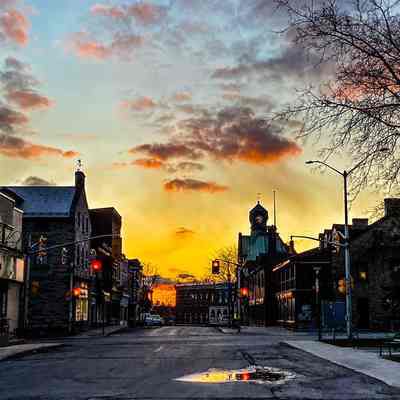 Empty Street During COVID-19