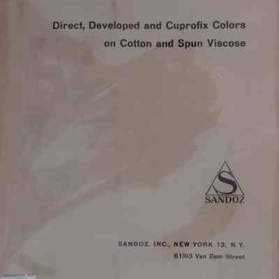Direct, developed and cuprofix colors on cotton and spun viscose.