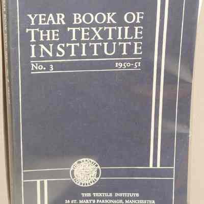 Year book of the textile institute : No. 3, 1950-51.