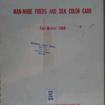 Man-made fibers and silk color card : Fall-winter 1968.