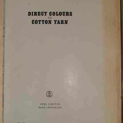 Direct colours on cotton yarn.