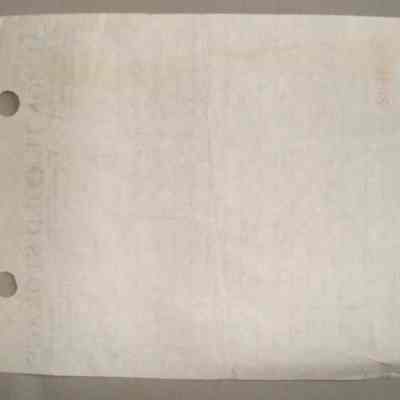Almonte Co-operative Cold Storage LTD. receipt for Len Fulton