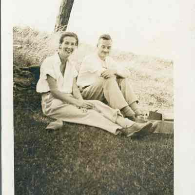 Black and White Photograph - Dorothy Burnham and unknown man