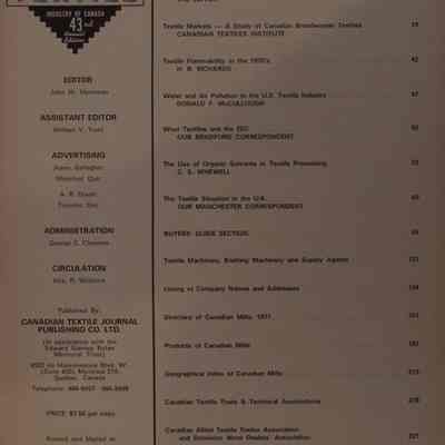 1971 Textile Manual / John M. Merriman.